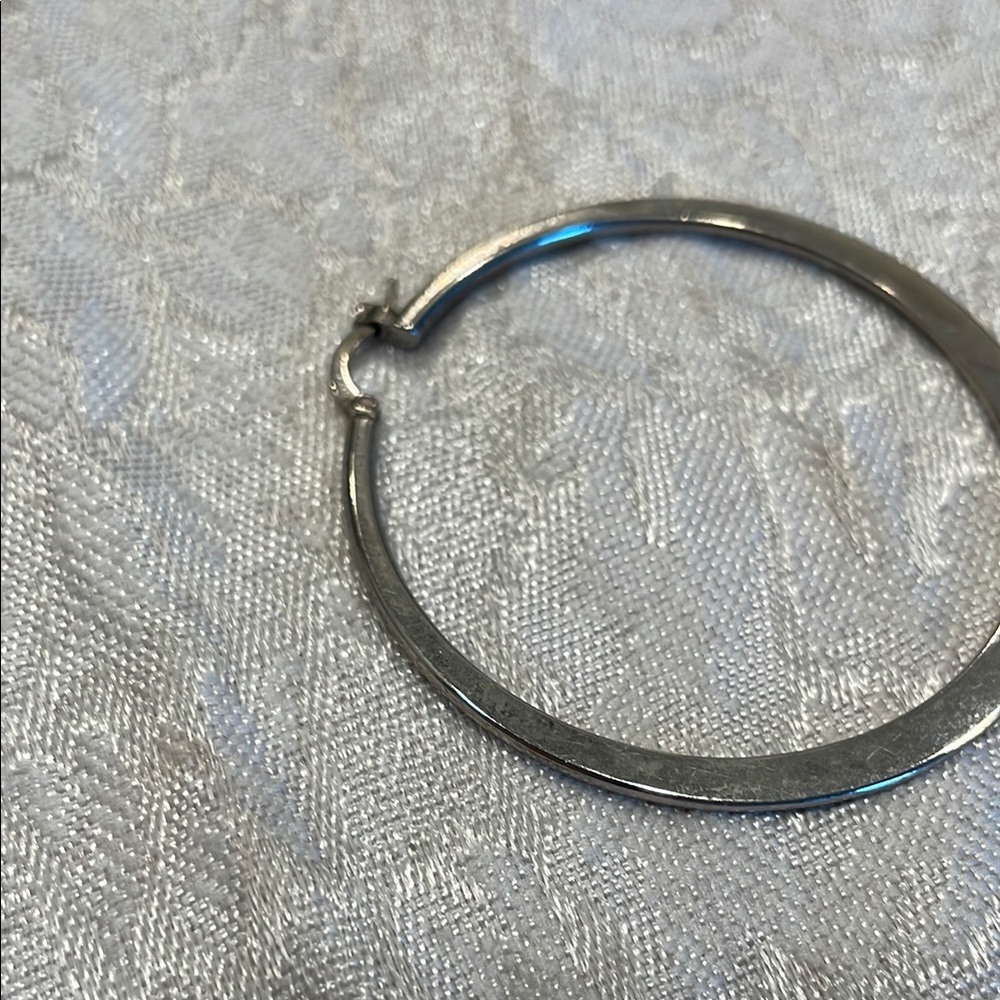 Tiffany & Co. Classic Silver Hoop Earring